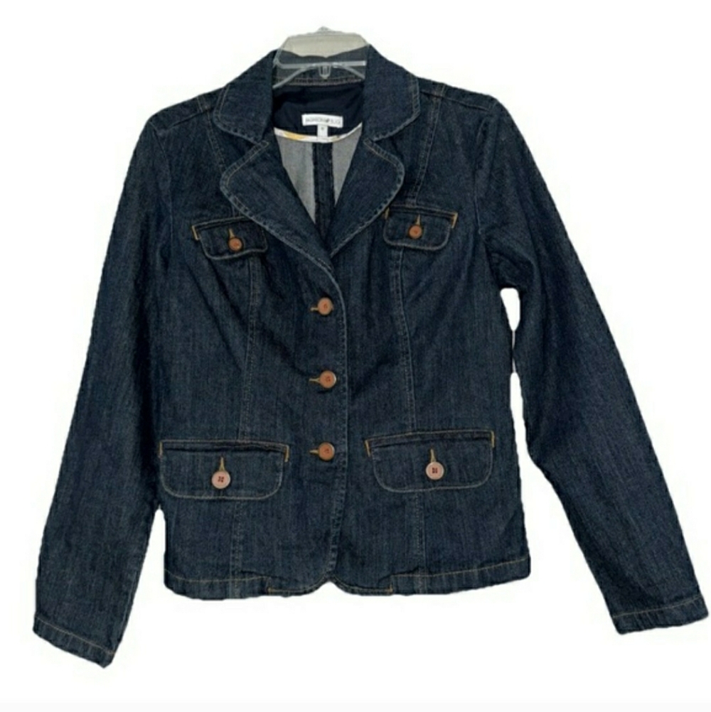 Fashion Bug Jacket Denim Jean Stretch Coat Blazer Plus Size 20W